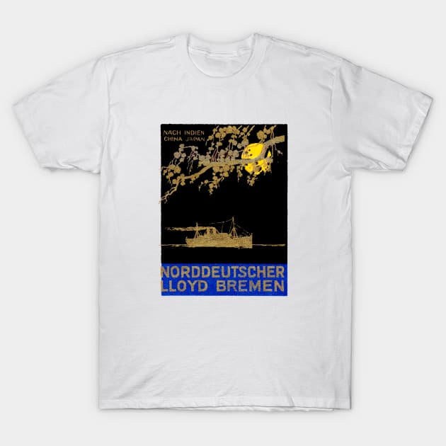 1920 North German Lloyd Ocean Liner T-Shirt by historicimage